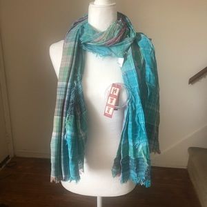 NWT Merona Teal and Purple Oblong Scarf